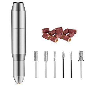 Electric Portable Nail File Drills Kit USB Recharg